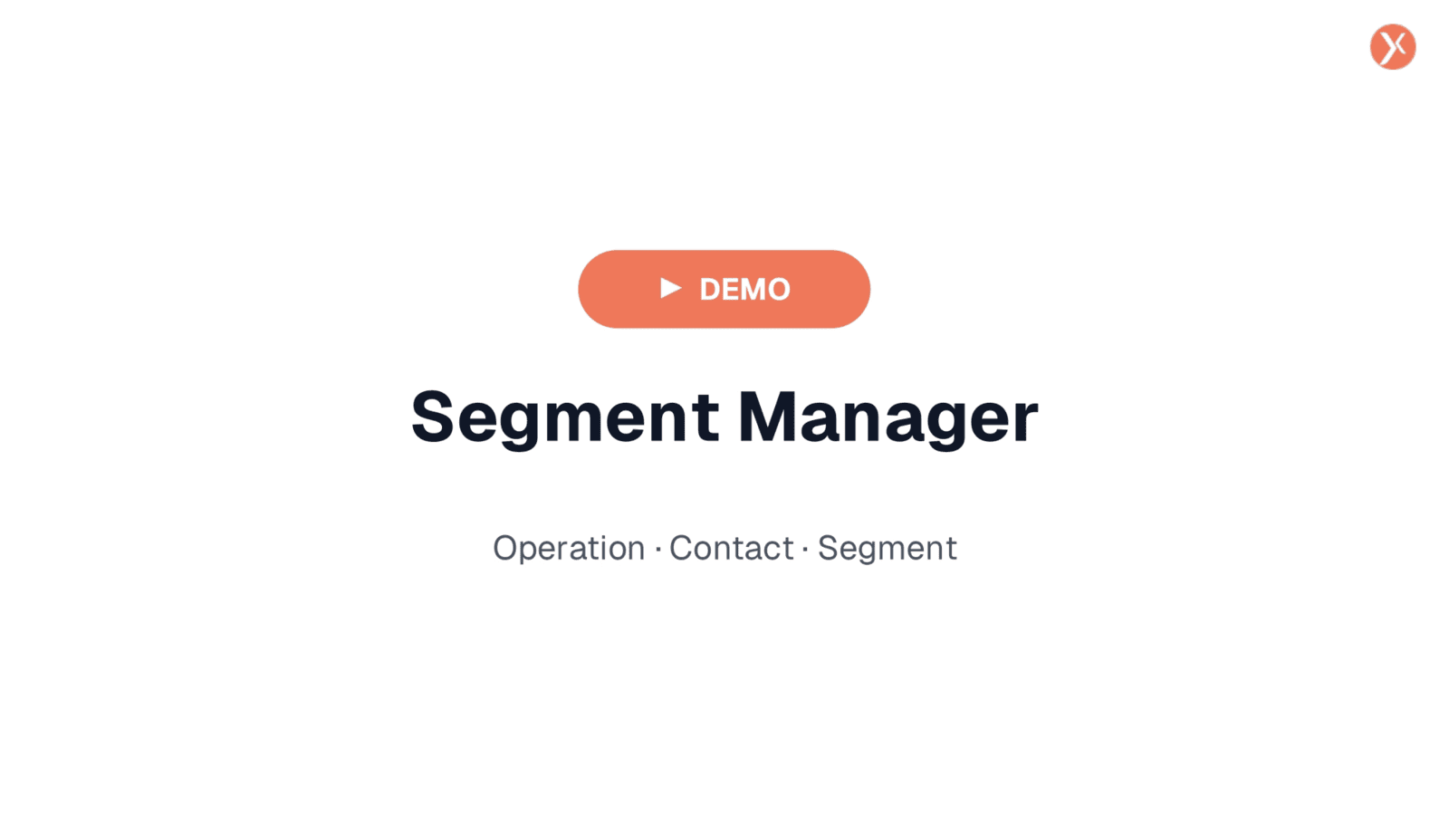 Segment Manager Demo