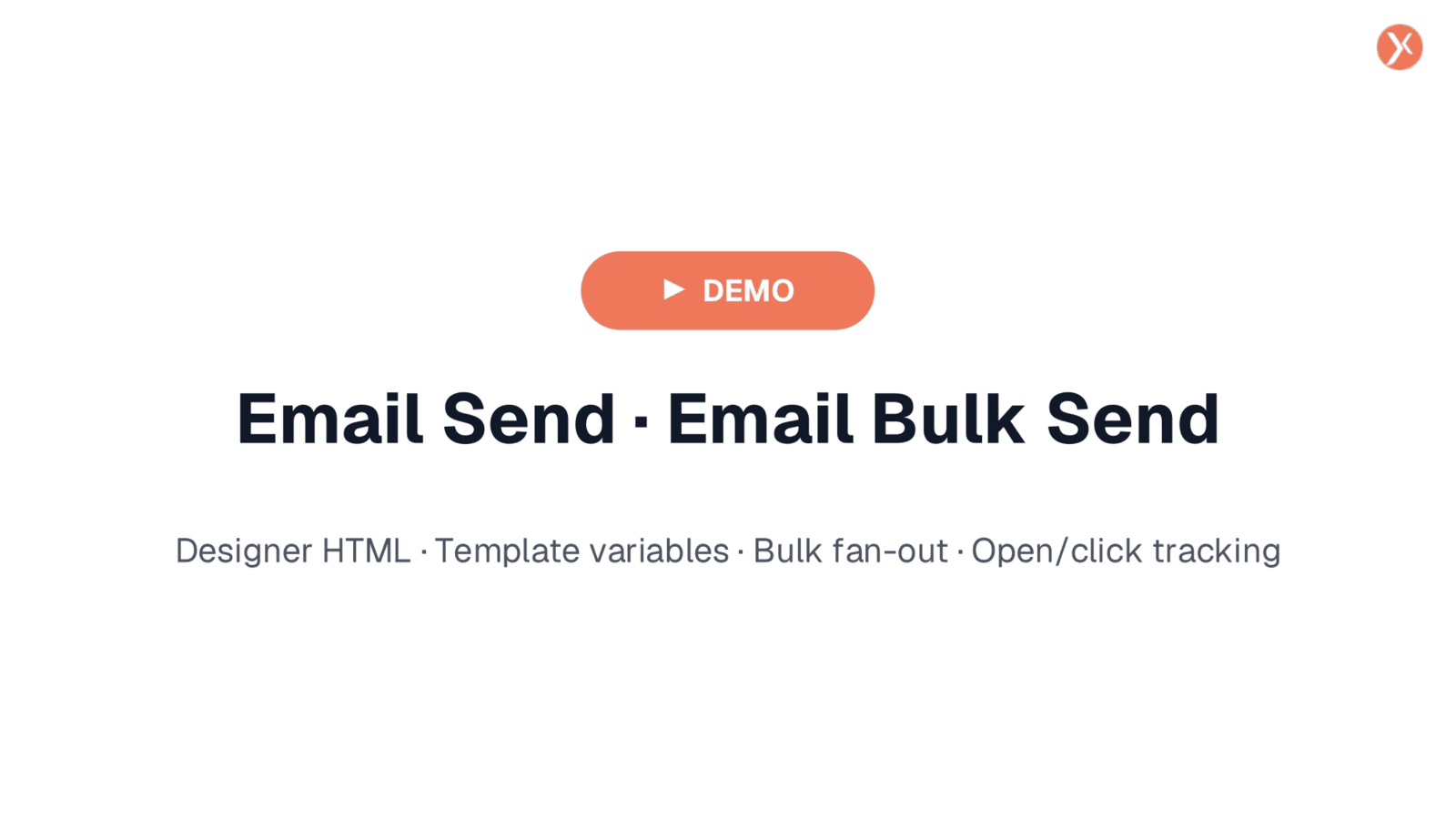 Email Send and Email Bulk Send Demo