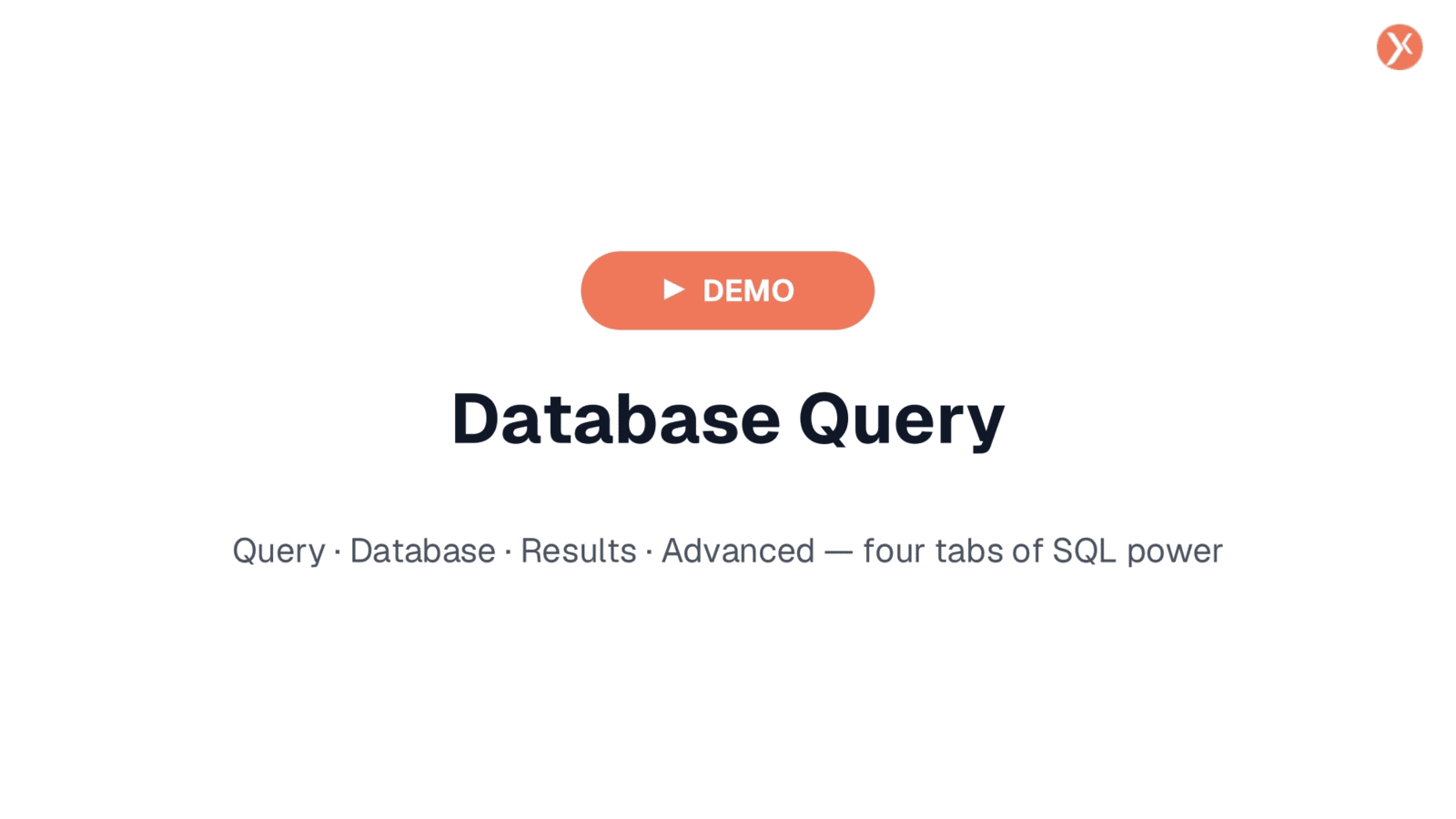 Database Query Demo Overview