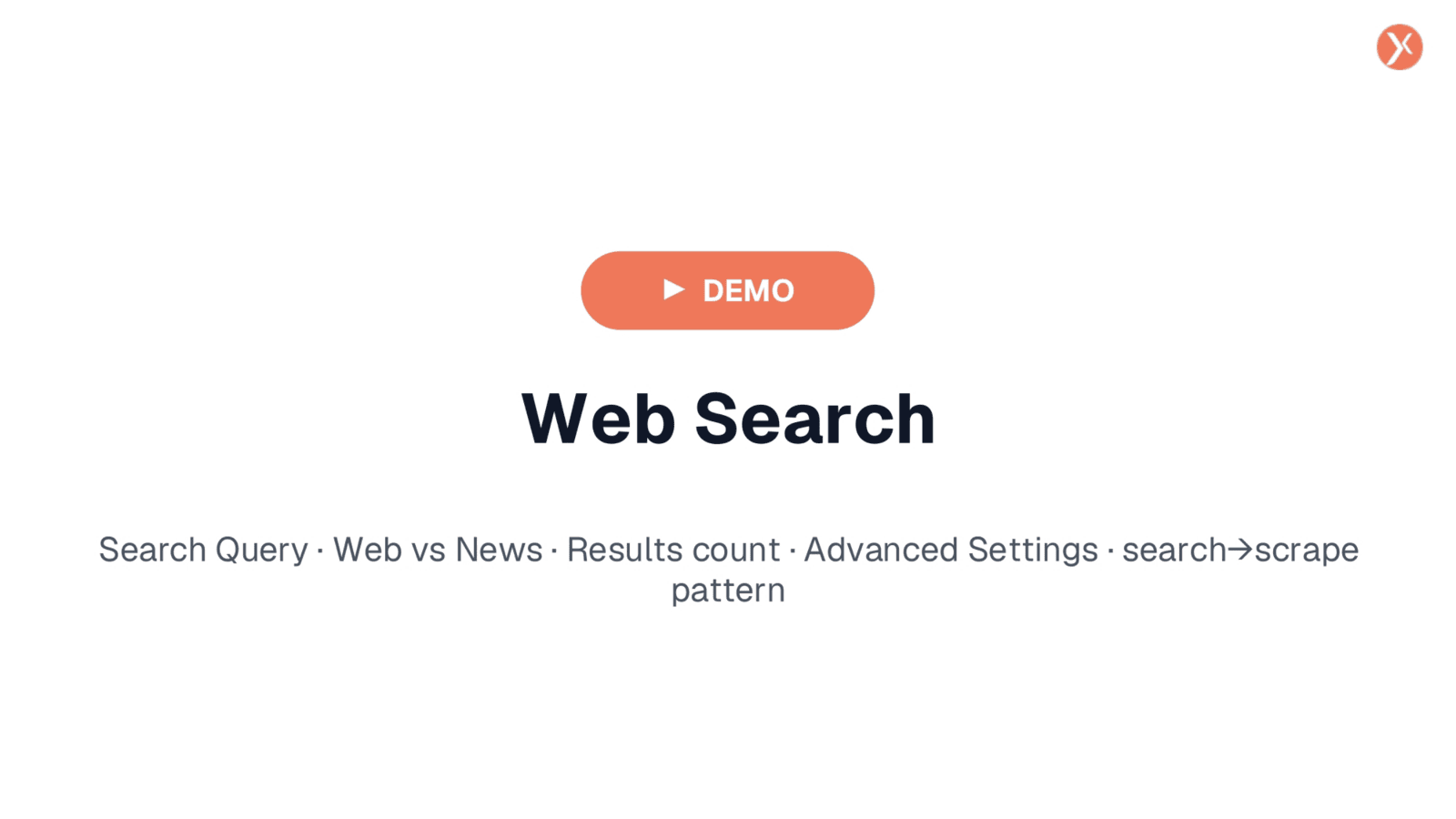 Web Search Demo Overview