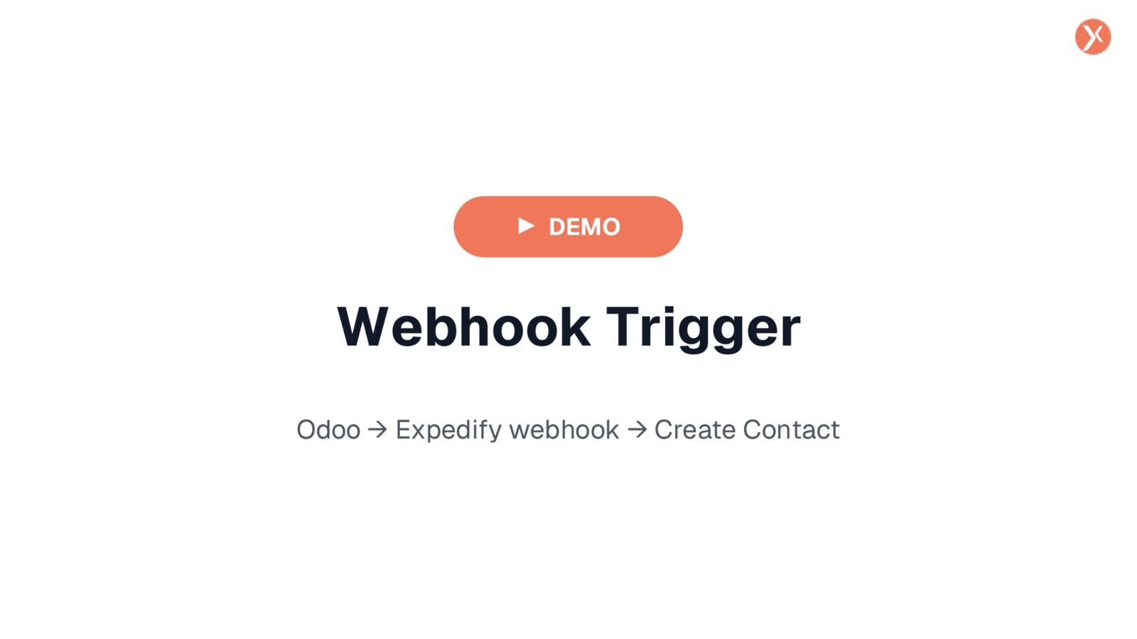Webhook Trigger Demo: Odoo to Expedify