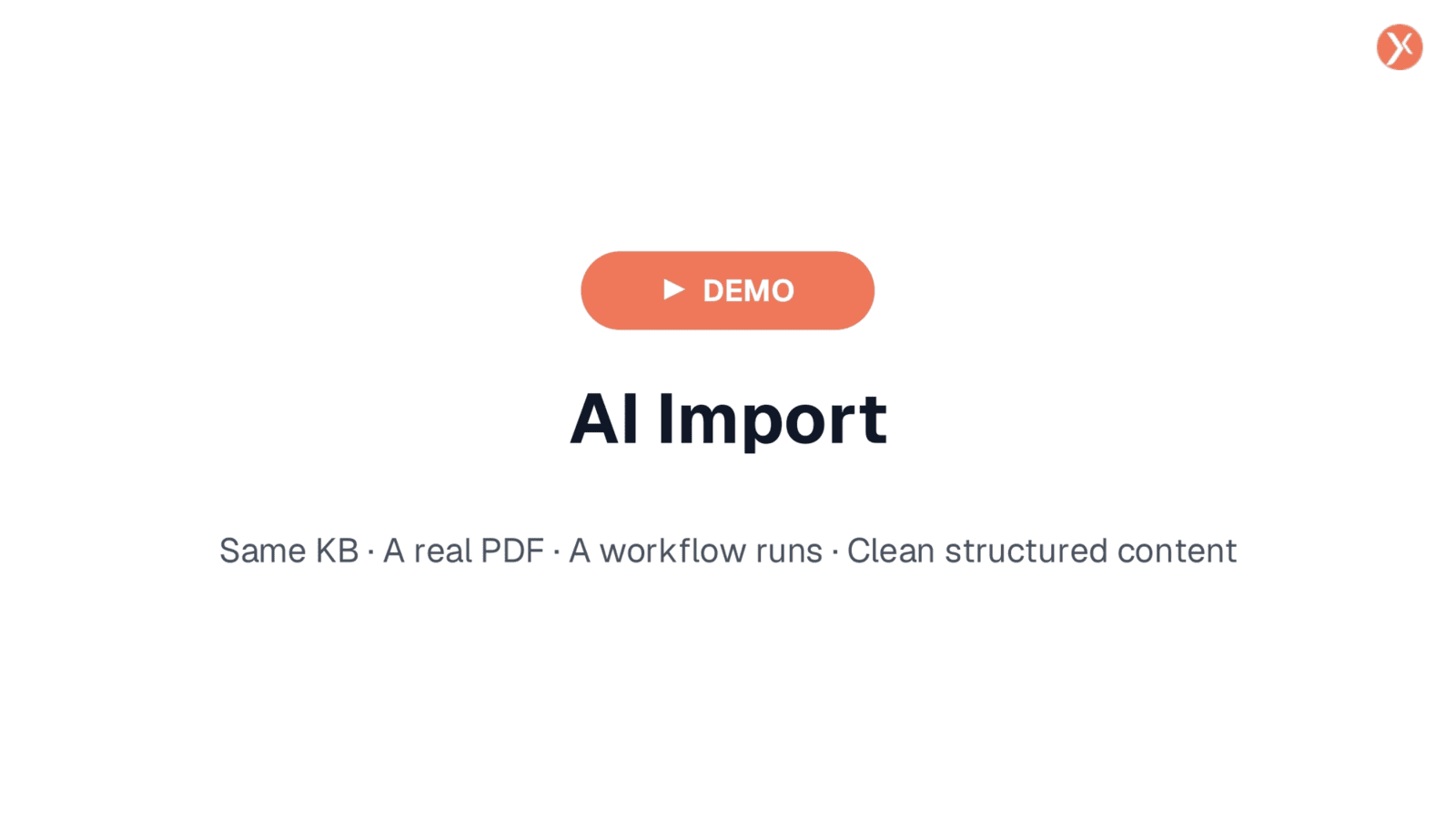 AI Import Demo