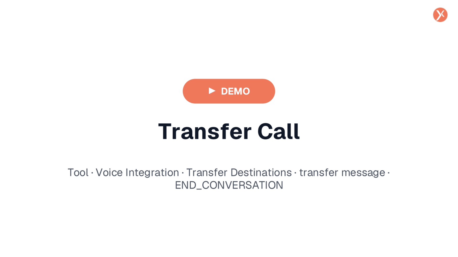 Transfer Call Demo Overview
