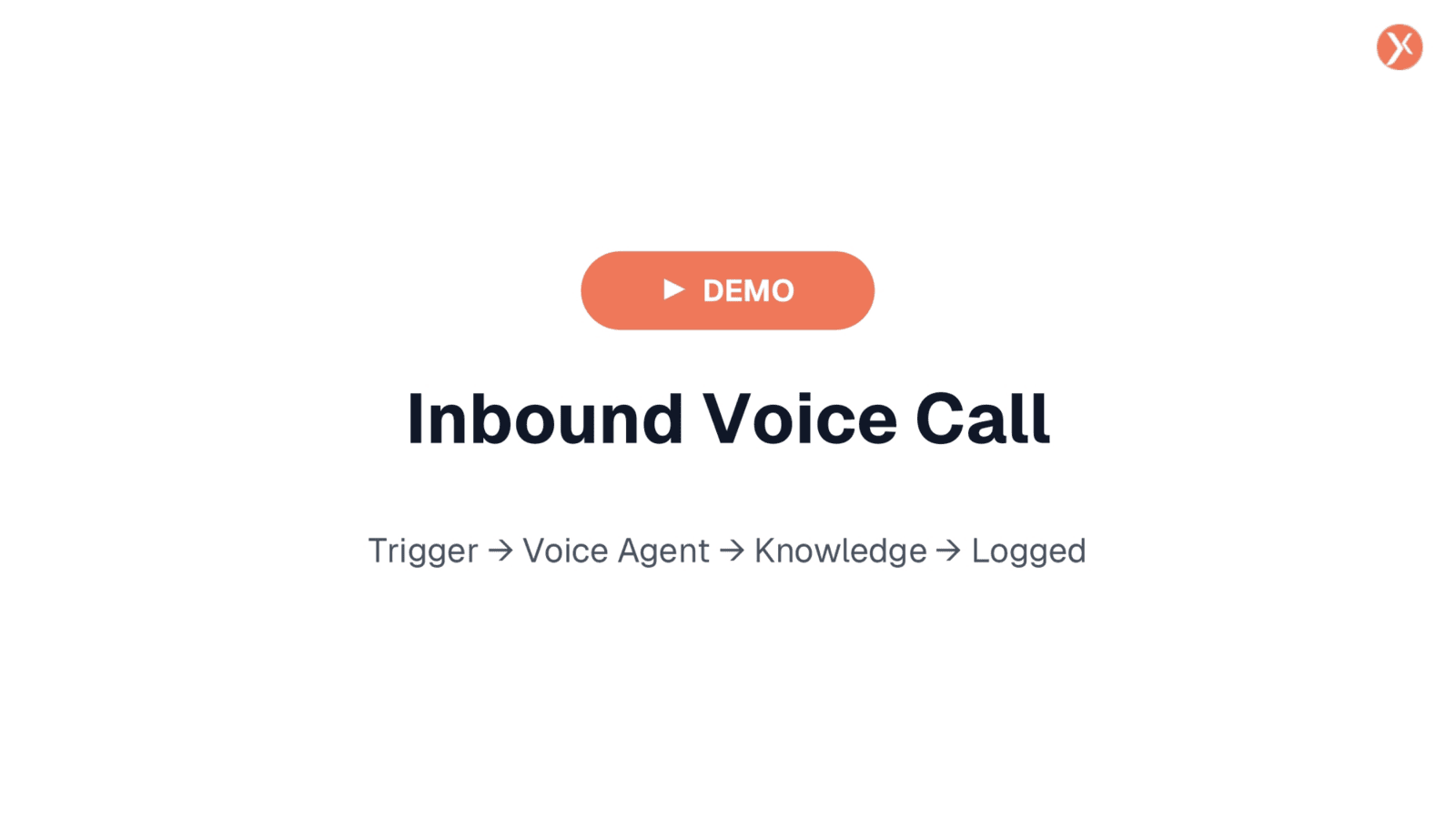Inbound Voice Call Demo Flow