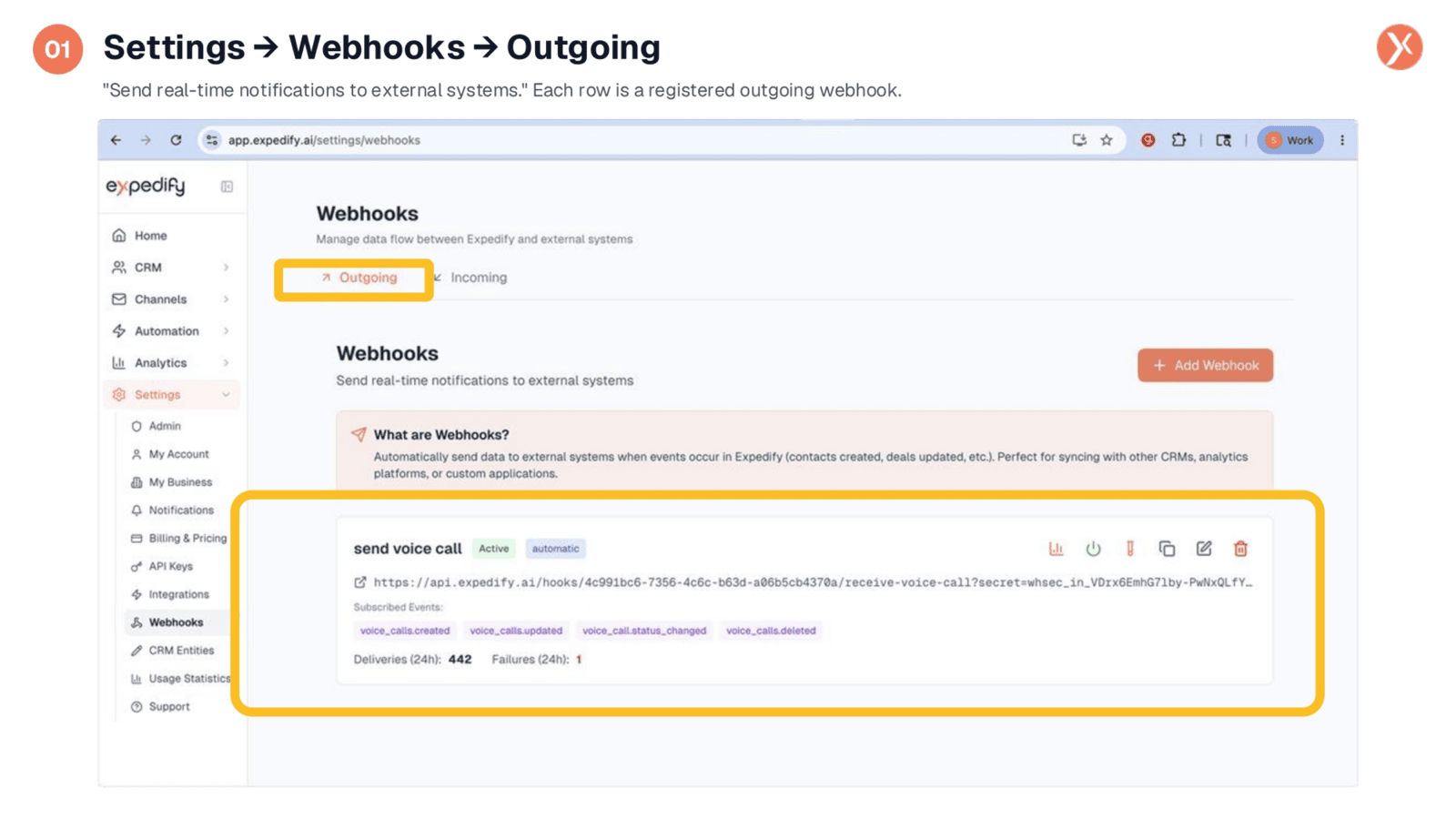 Configuring Outgoing Webhooks