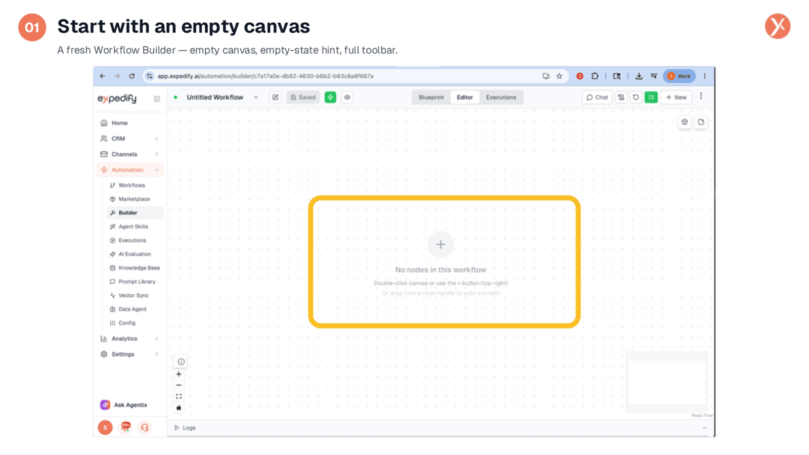 Beginning with an Empty Canvas