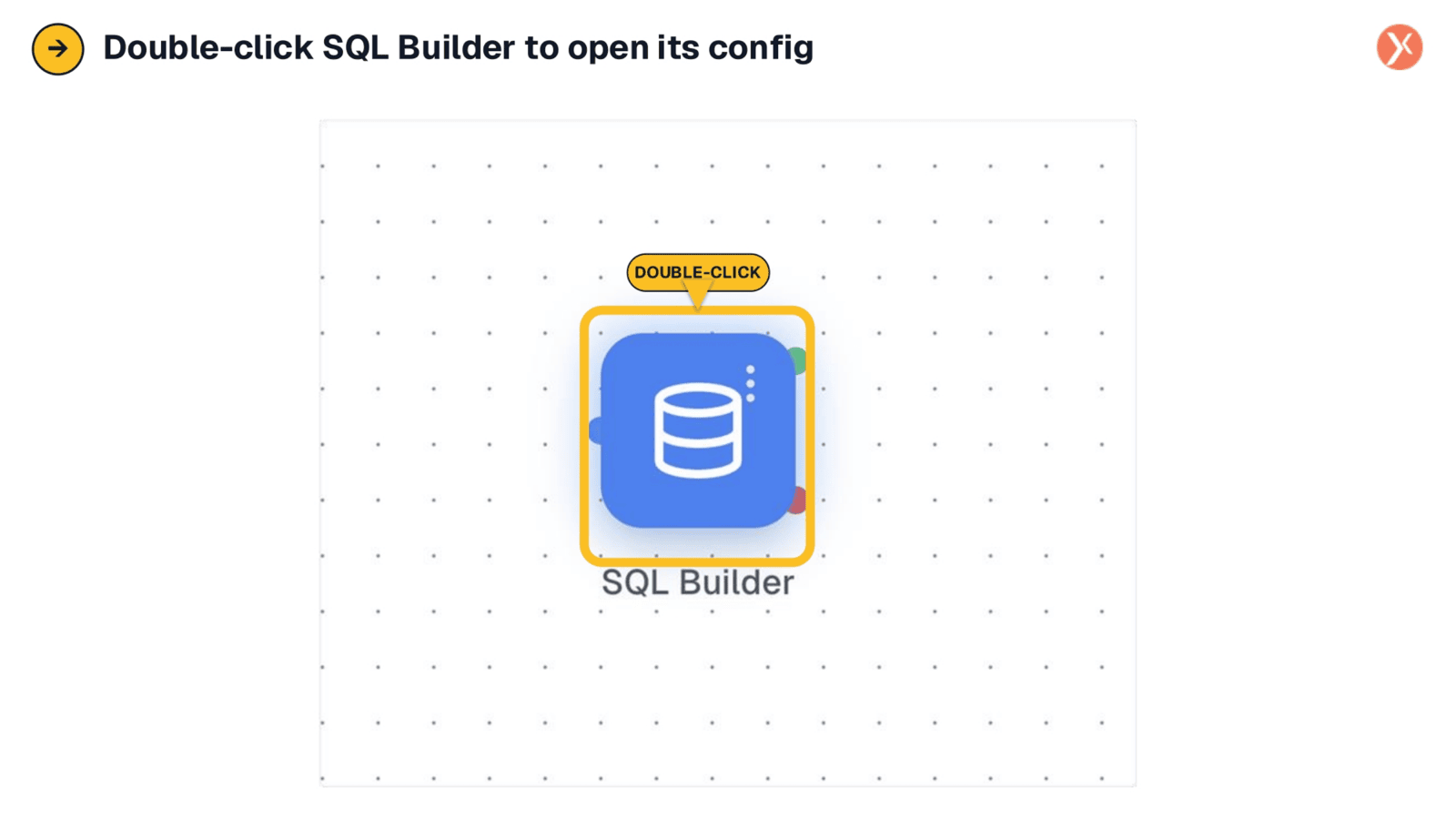 Opening SQL Builder Configuration