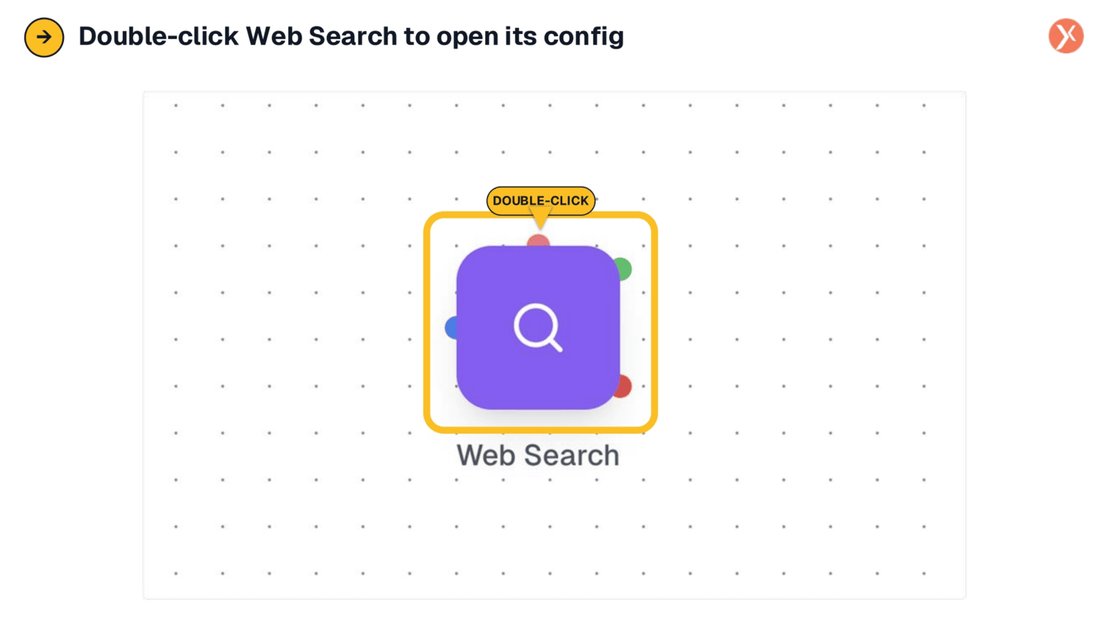 Opening Web Search Configuration