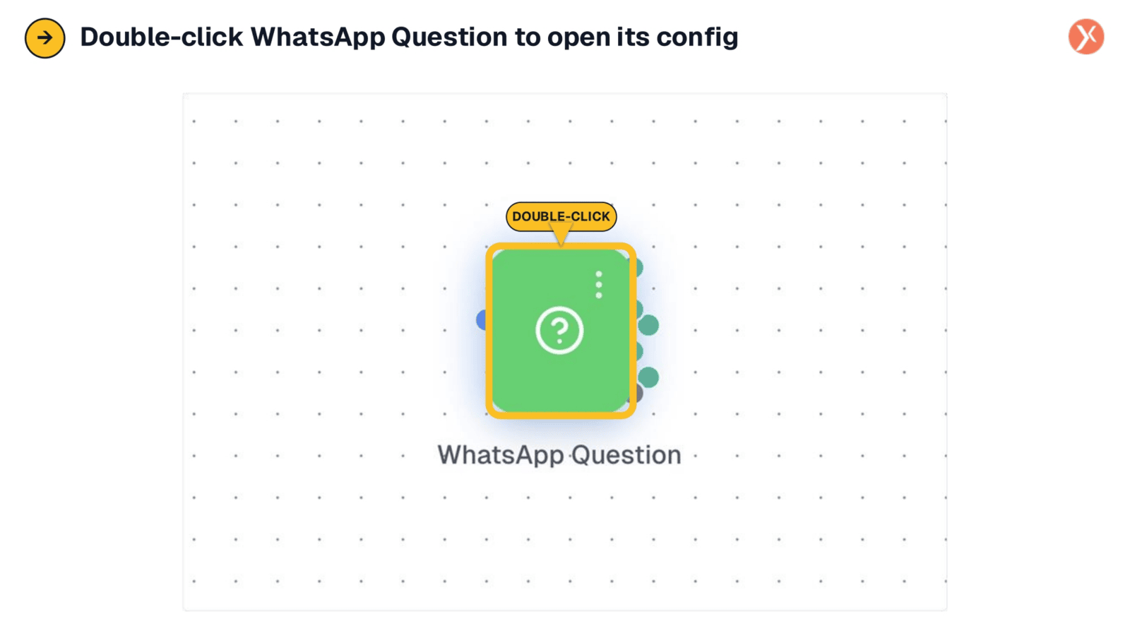 Opening WhatsApp Question Configuration