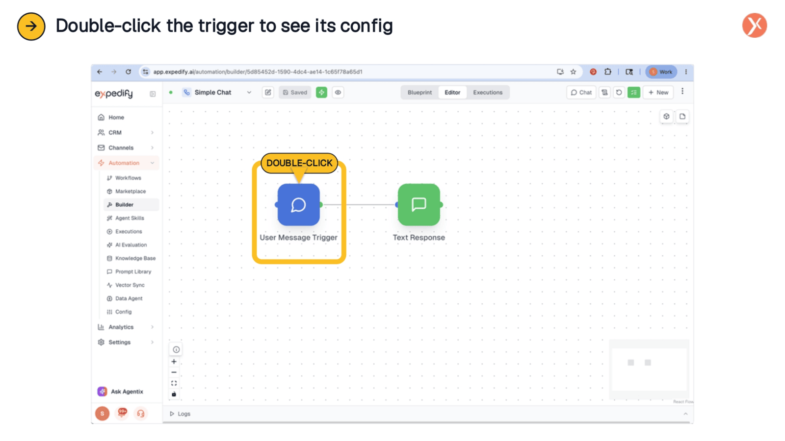 Double-Click the Trigger to See Its Config