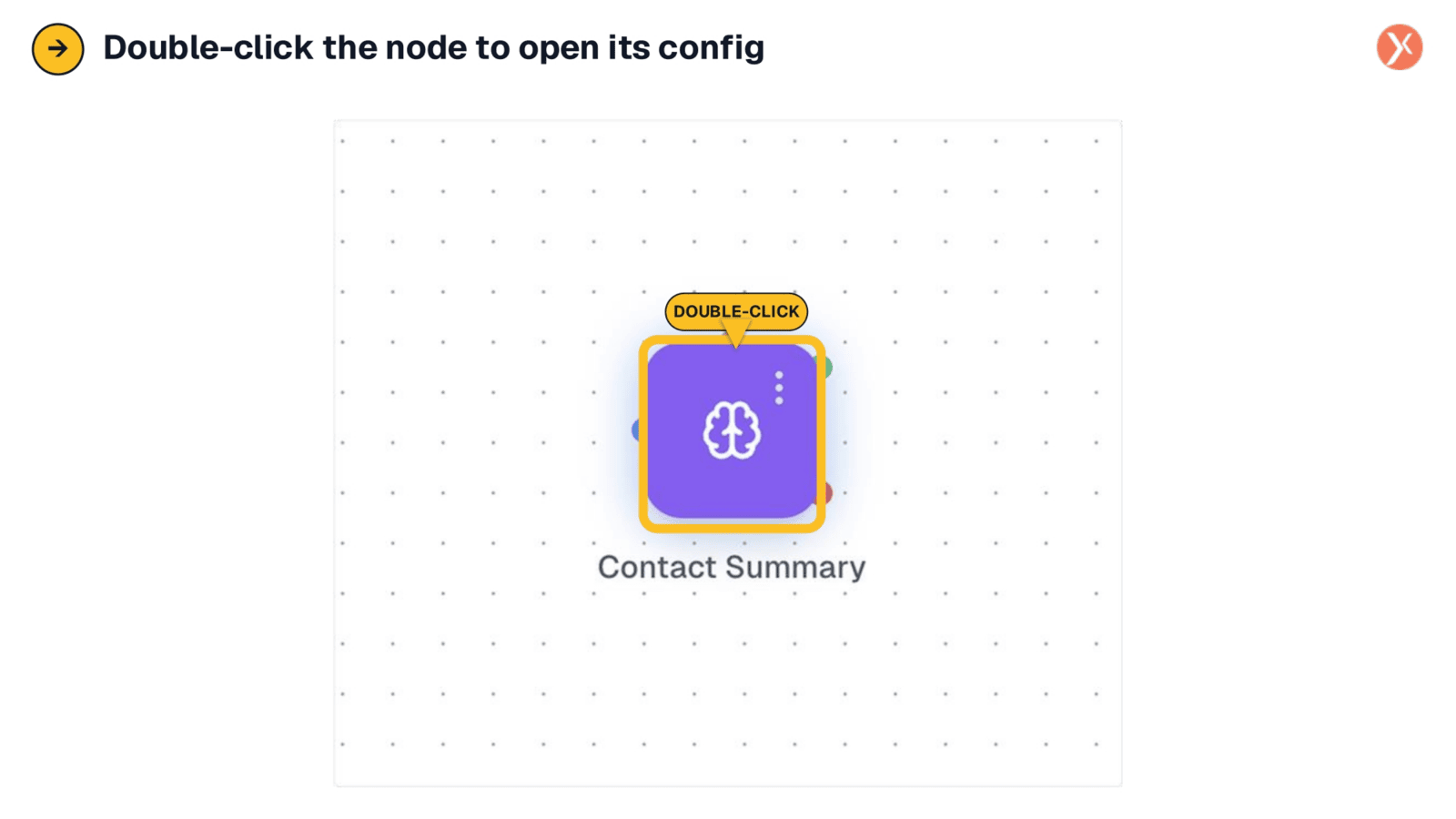 Opening the Node Configuration