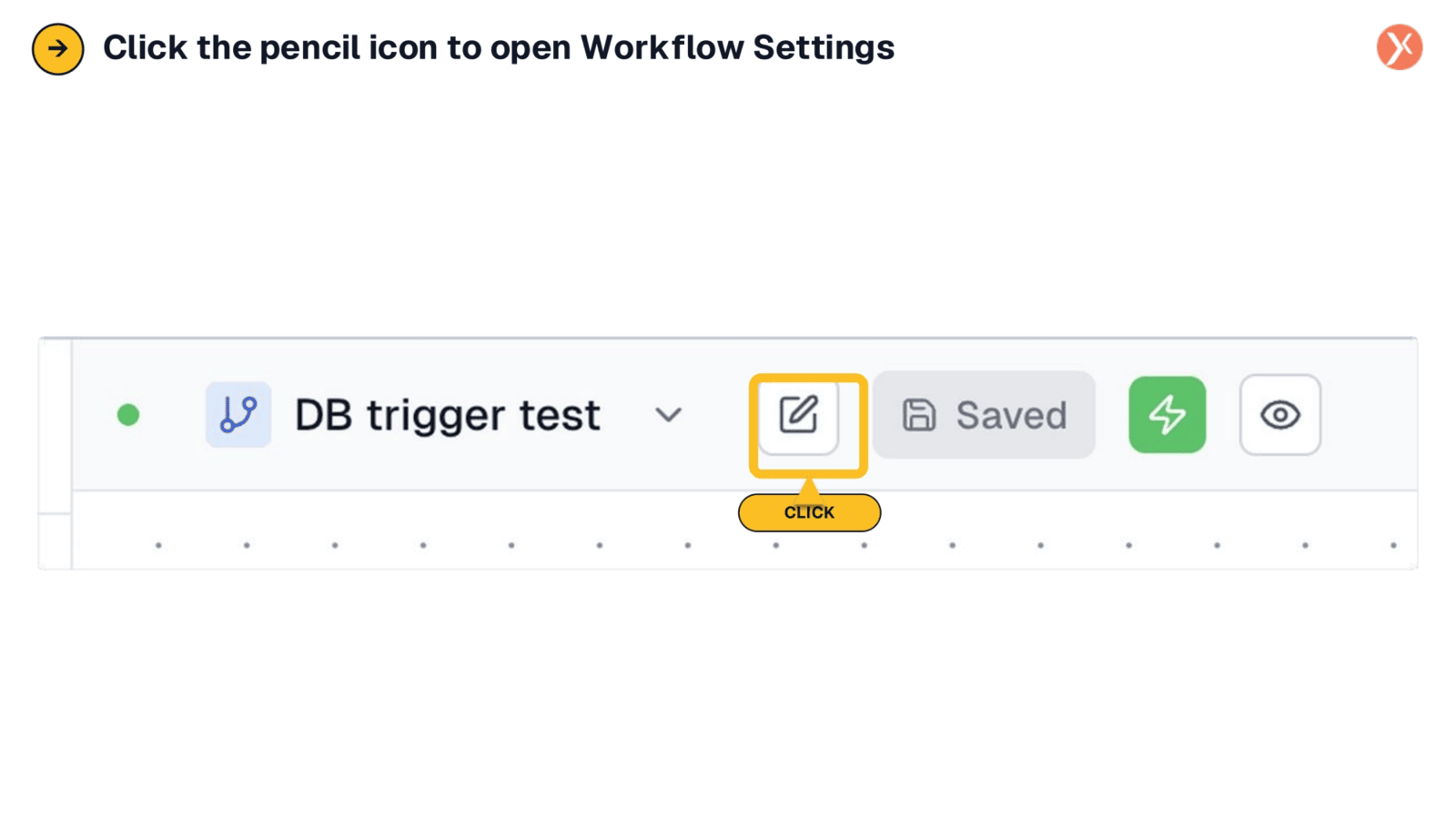 Opening Workflow Settings