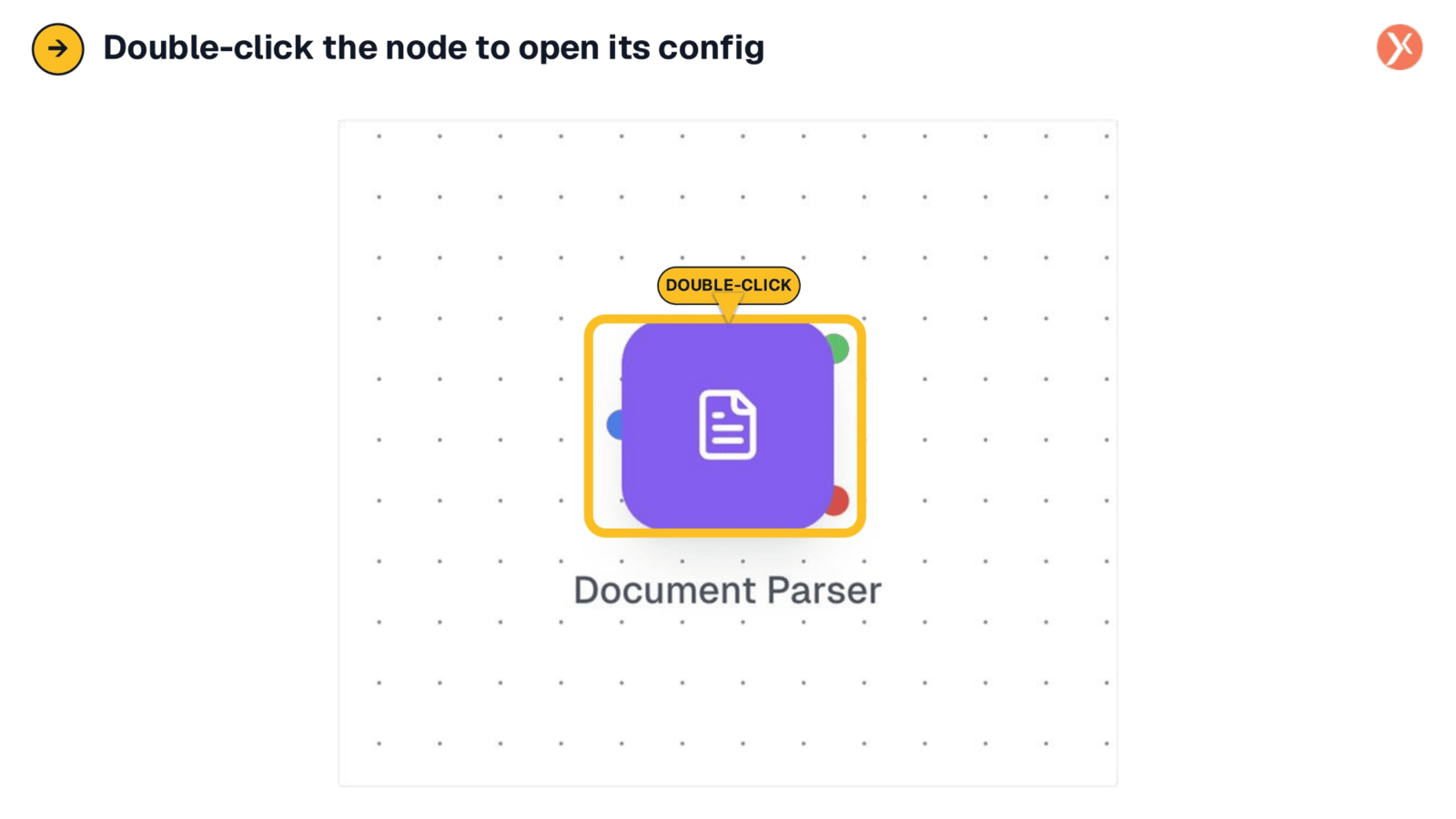 Opening the Node Configuration