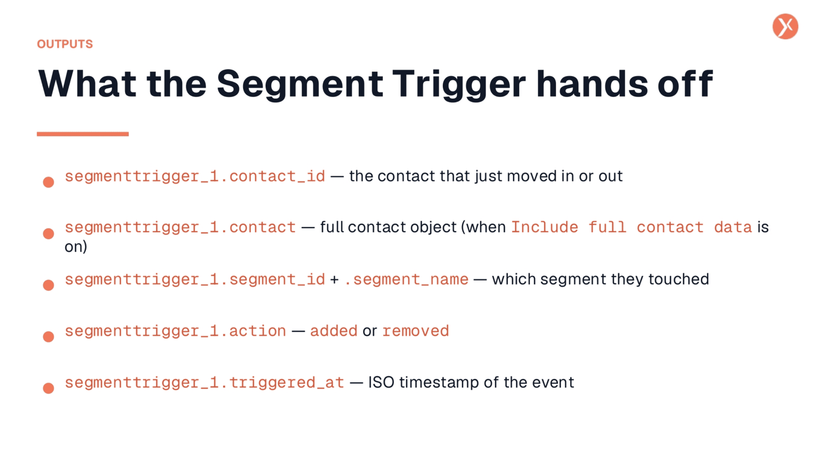 Segment Trigger Outputs