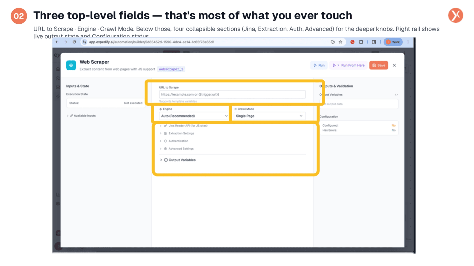 Three Top-Level Fields: Core Configuration