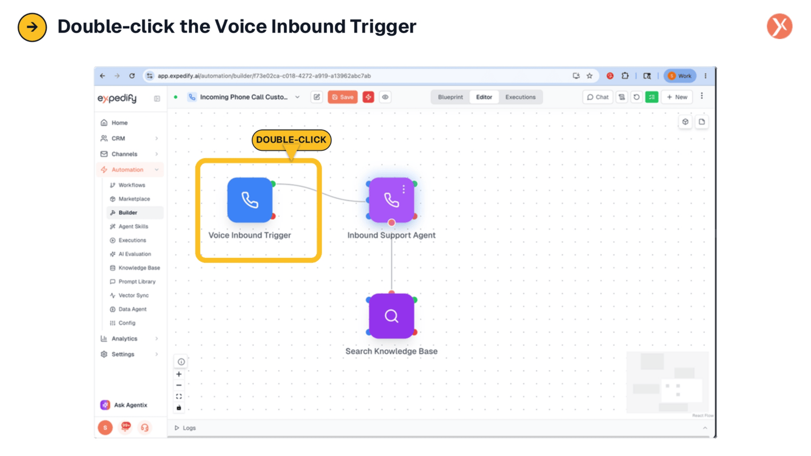 Accessing the Voice Inbound Trigger