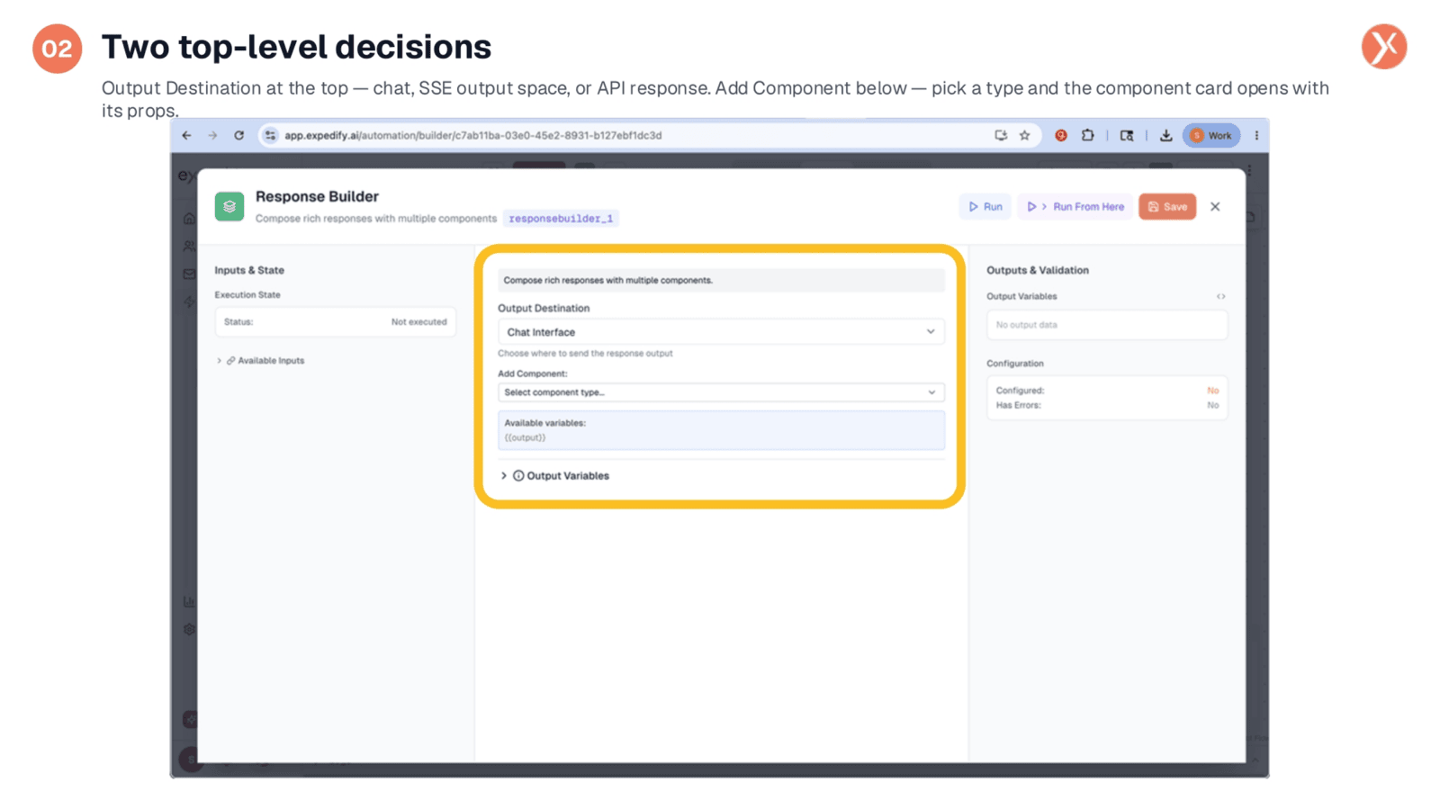 Two Top-Level Decisions for Response Configuration