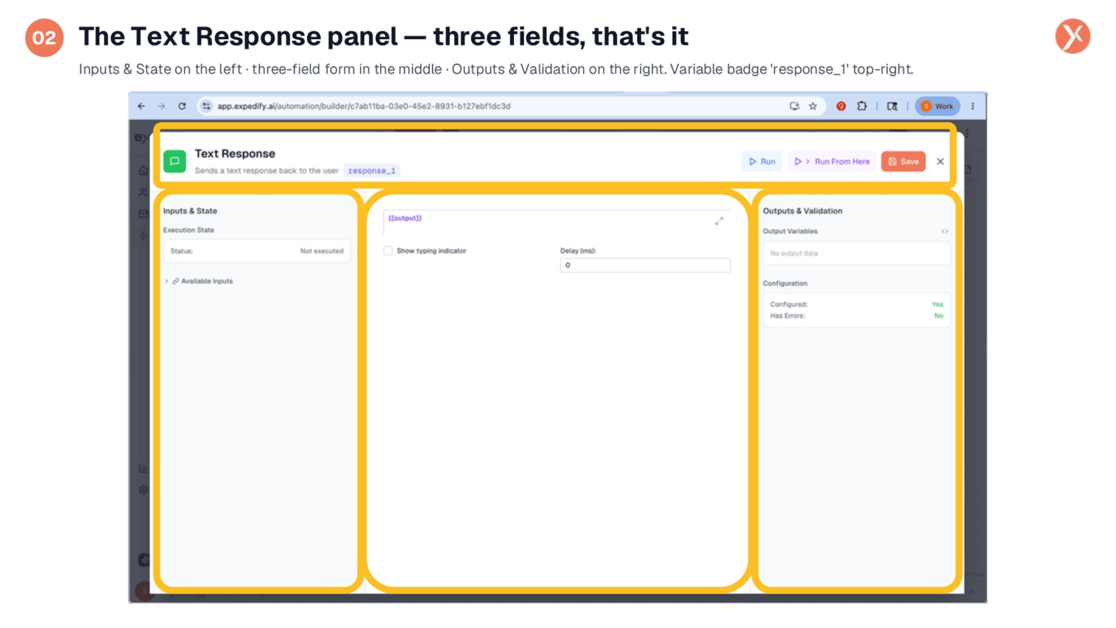Text Response Panel Overview