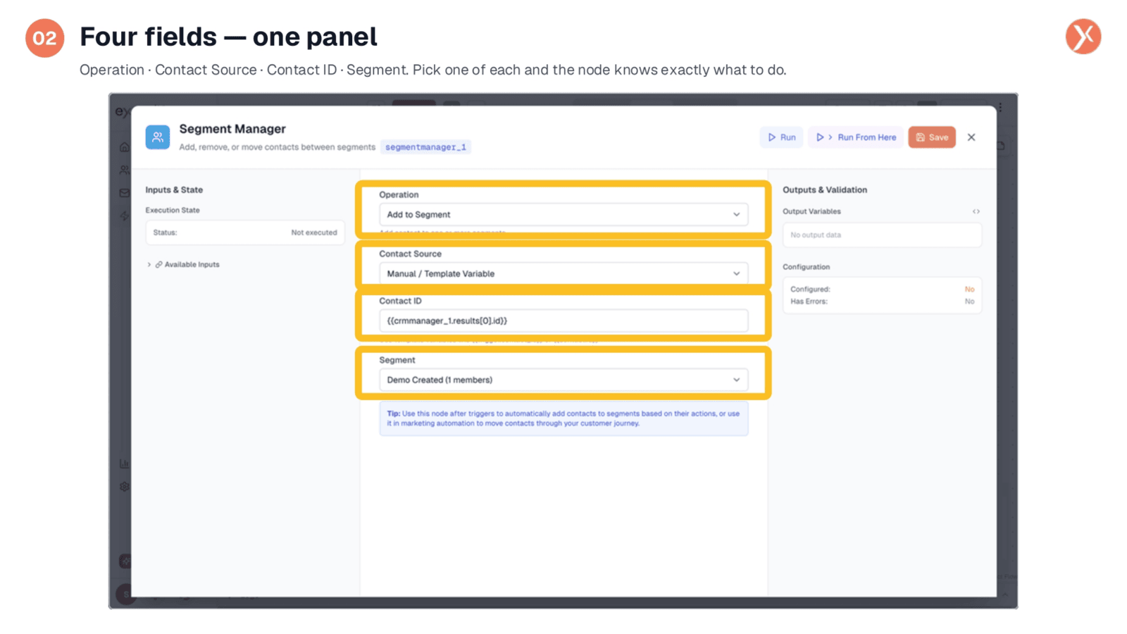 Configuration Panel Fields