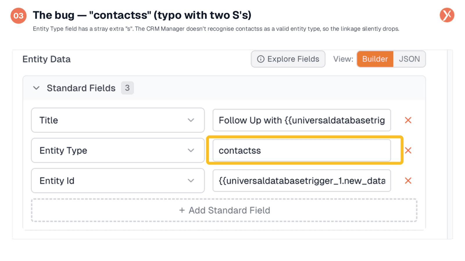 Identifying the 'Contactss' Typo Bug