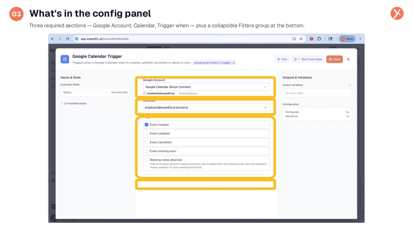 What's in the Config Panel