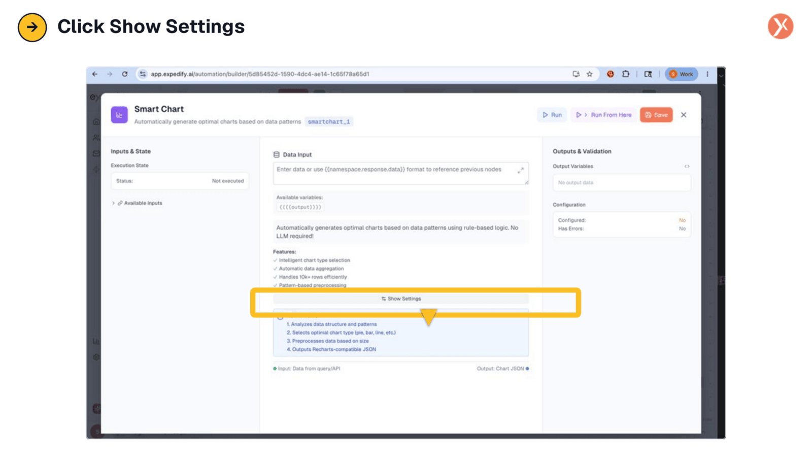 Expanding the Settings