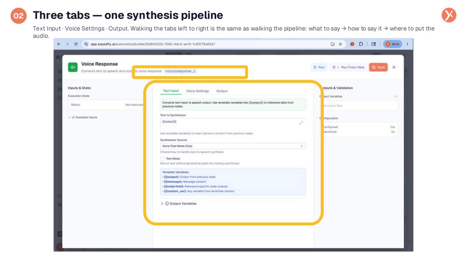 Three-Tab Synthesis Pipeline