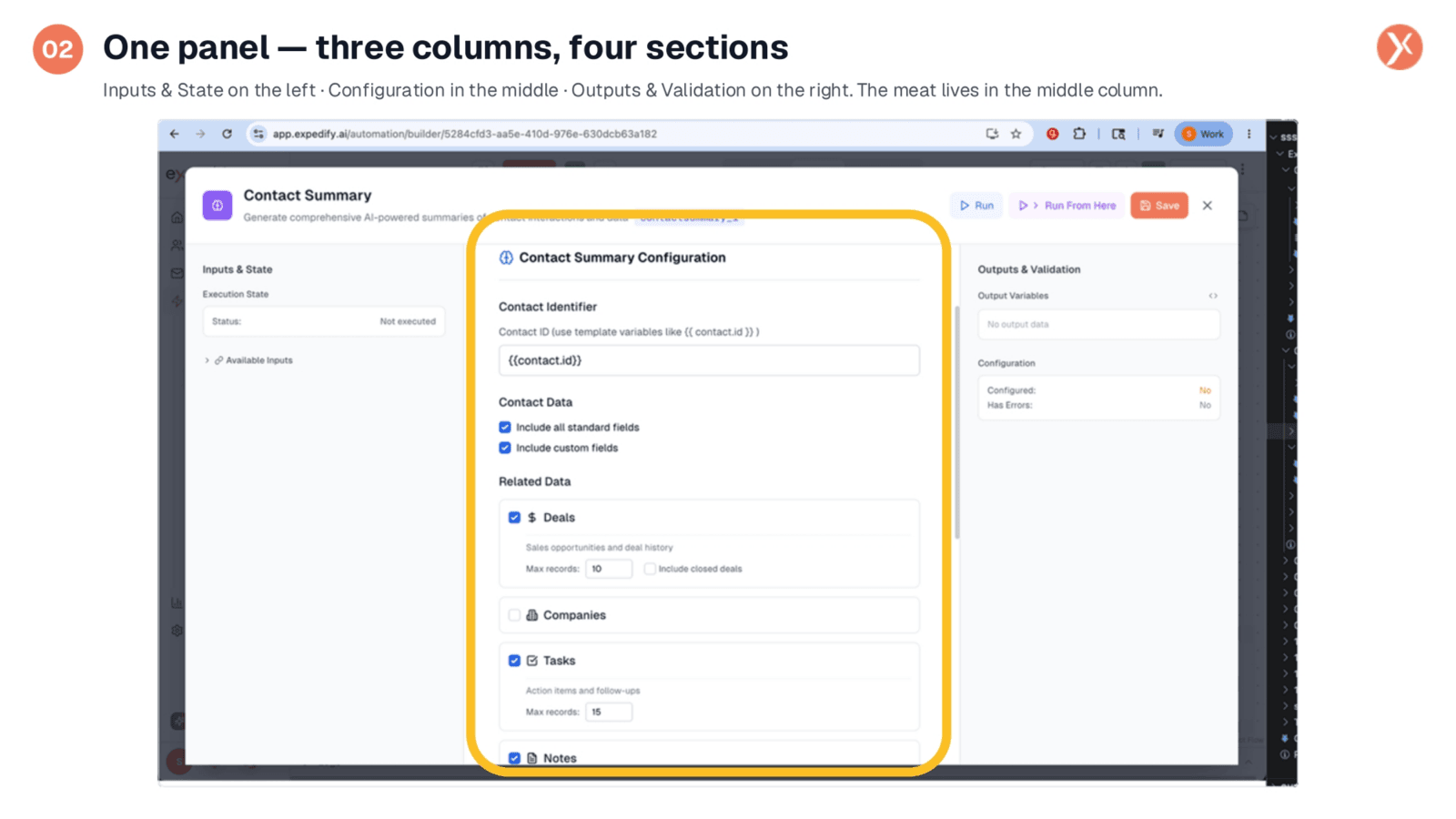 Node Configuration Panel Overview