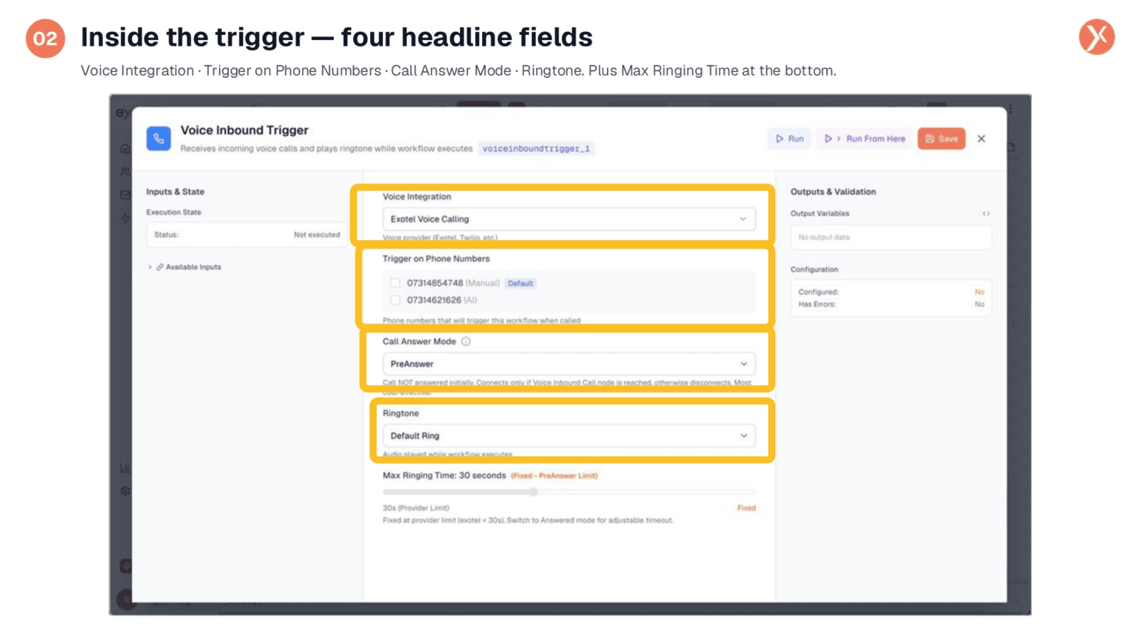 Trigger Configuration Fields