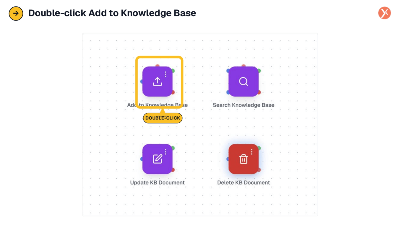 Double-click Add to Knowledge Base