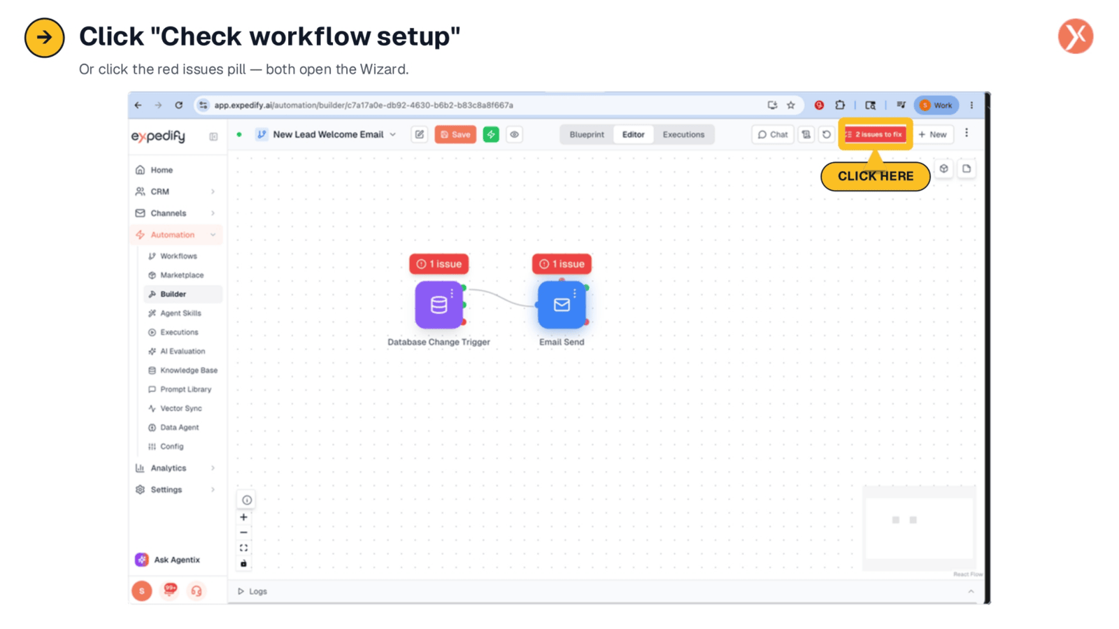 Accessing the Setup Wizard