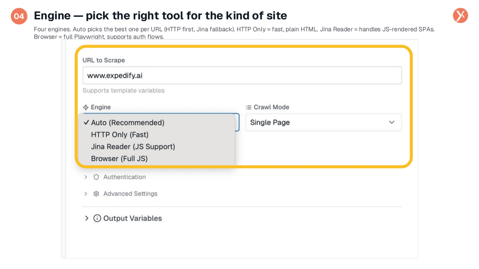 Engine: Picking the Right Tool for the Site