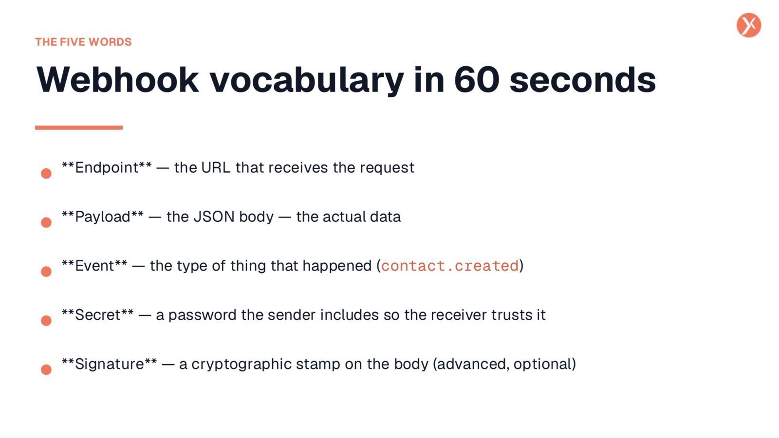 Essential Webhook Vocabulary
