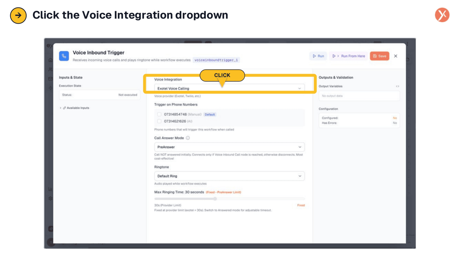 Selecting Voice Integration