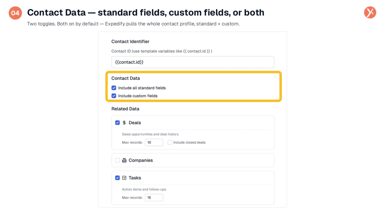 Configuring Contact Data Fields