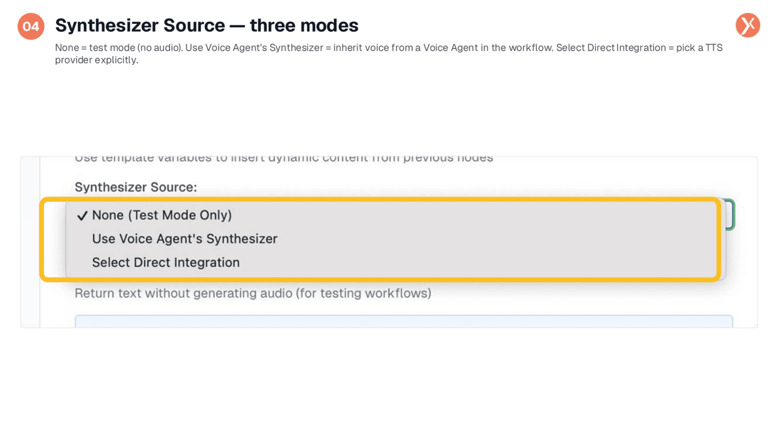 Synthesizer Source Modes