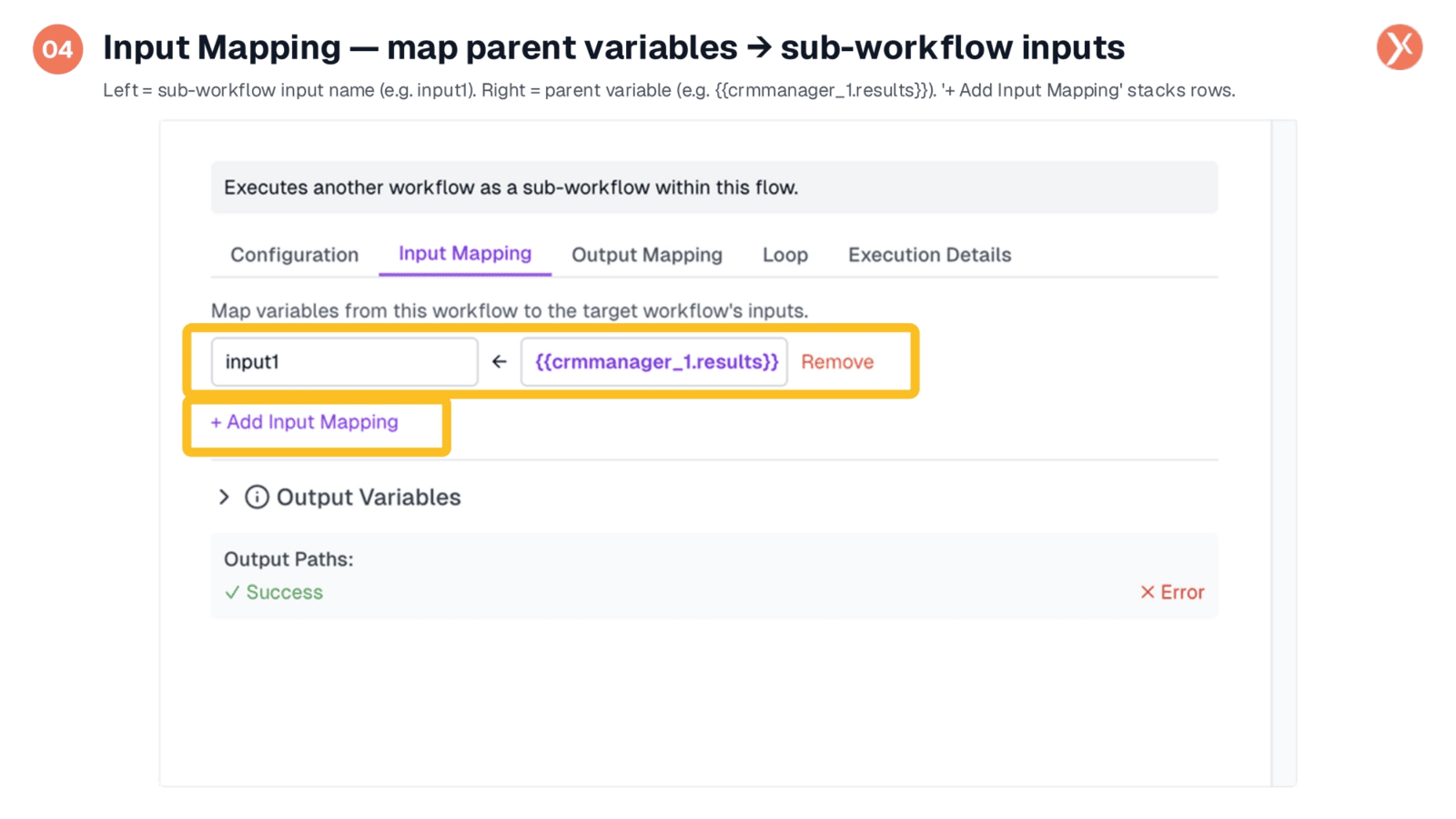 Defining Input Mappings