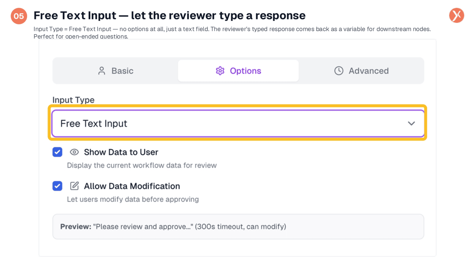 Free Text Input: Reviewer Response