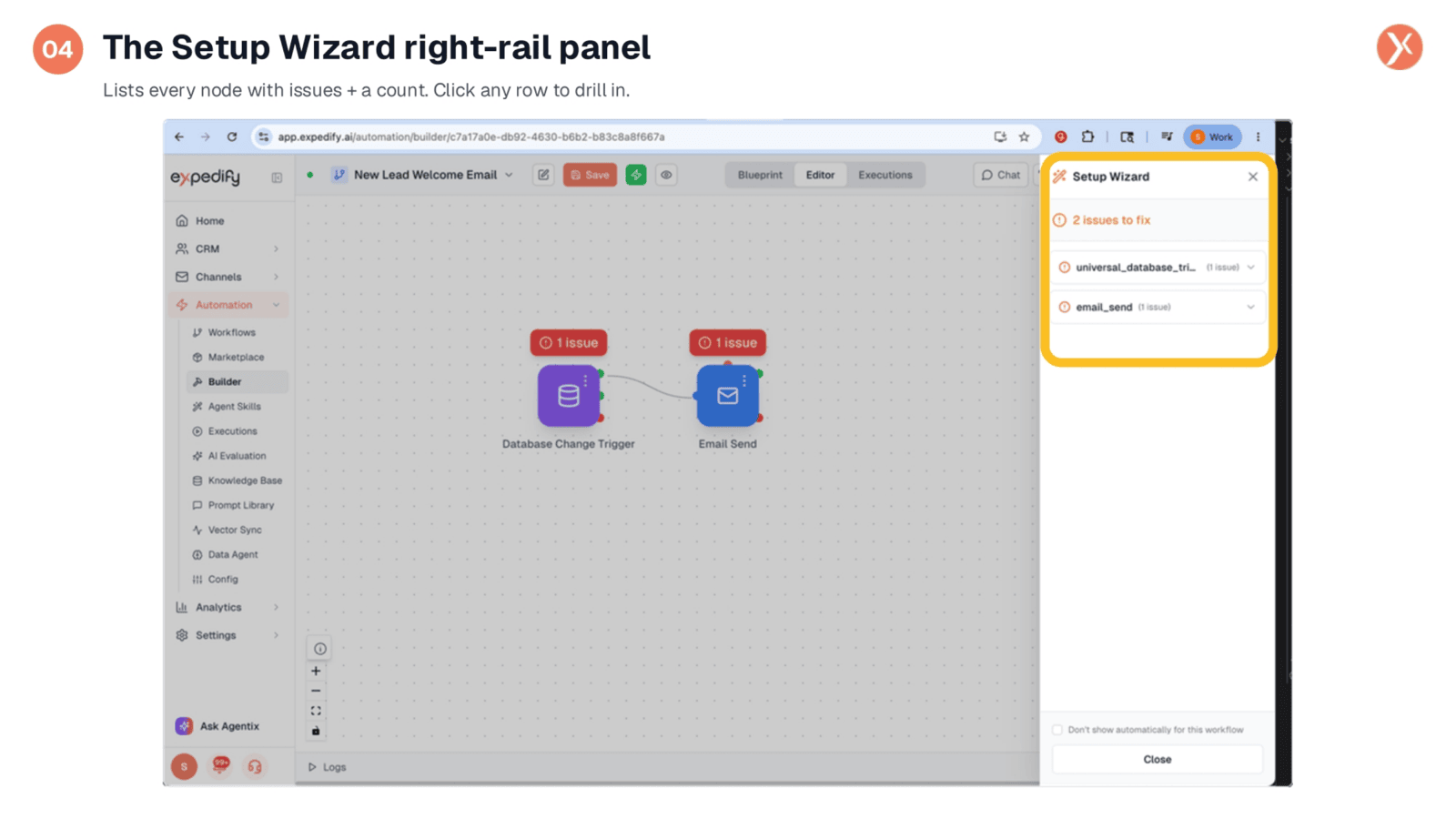 Overview of the Setup Wizard Panel