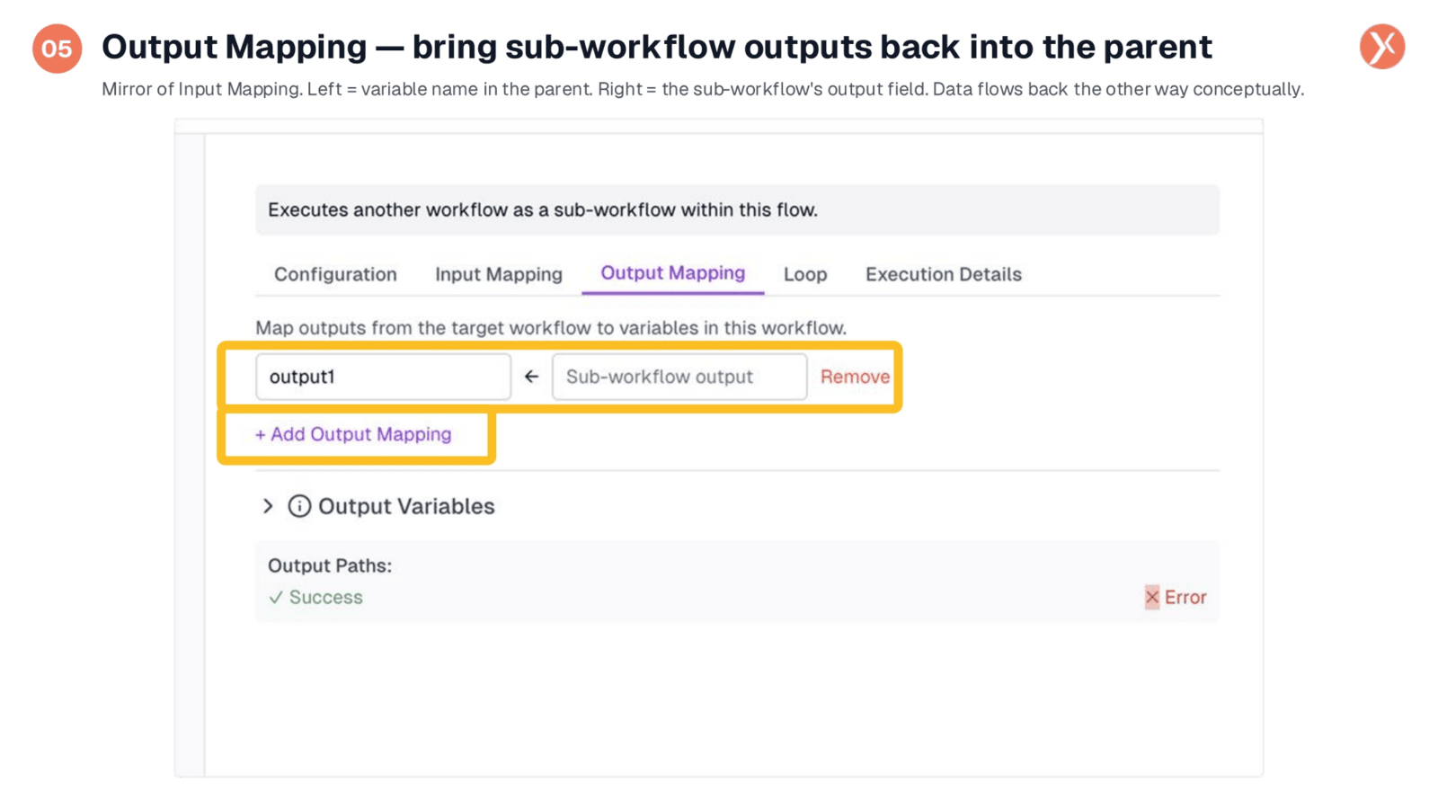 Configuring Output Mappings