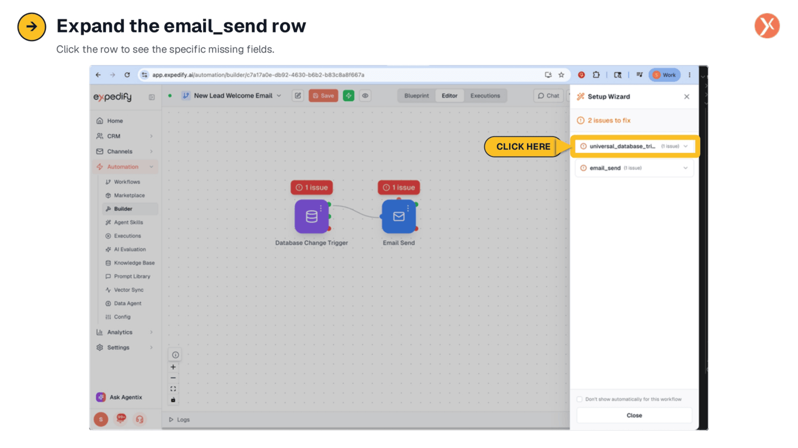 Expanding Node Details in Setup Wizard