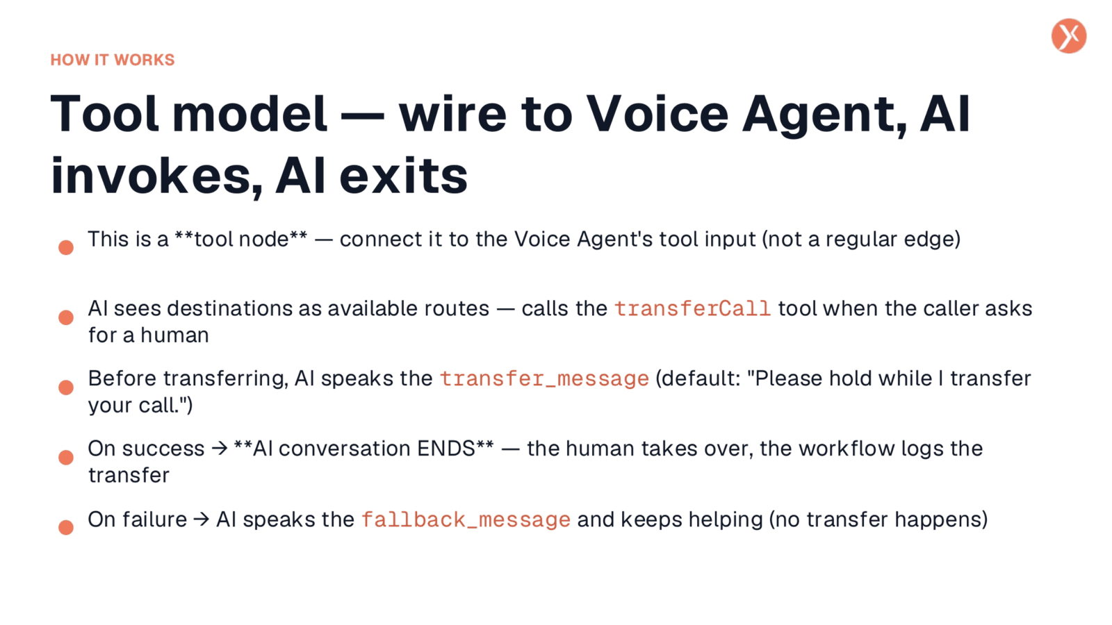 How Transfer Call Operates