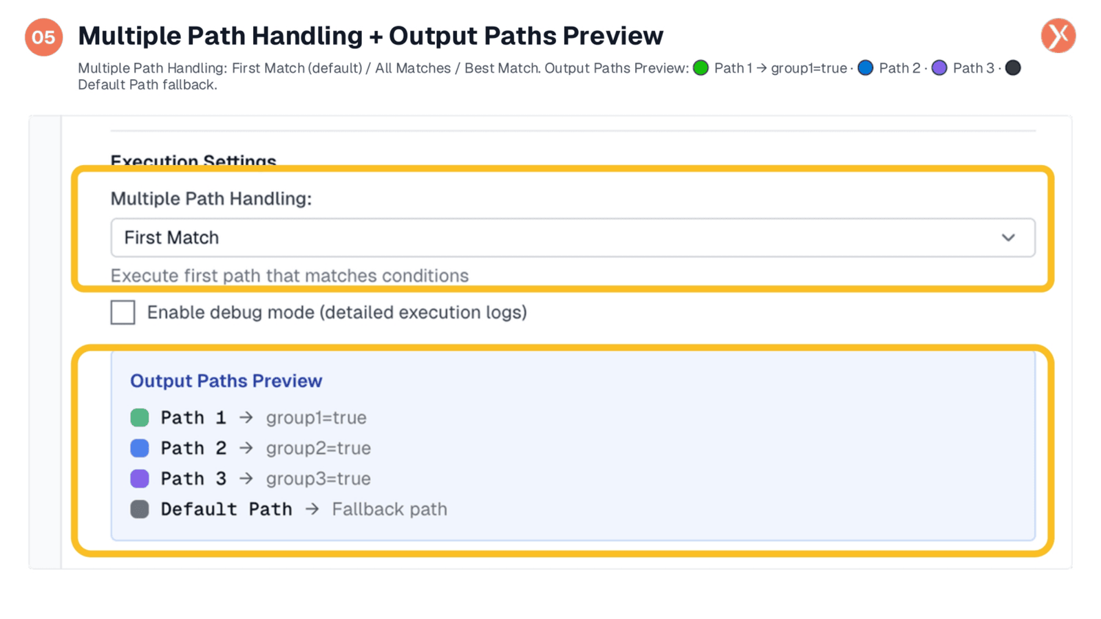 Multiple Path Handling and Output Paths Preview