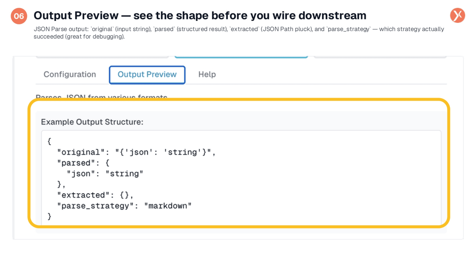 Output Preview: Visualize Your Data Shape