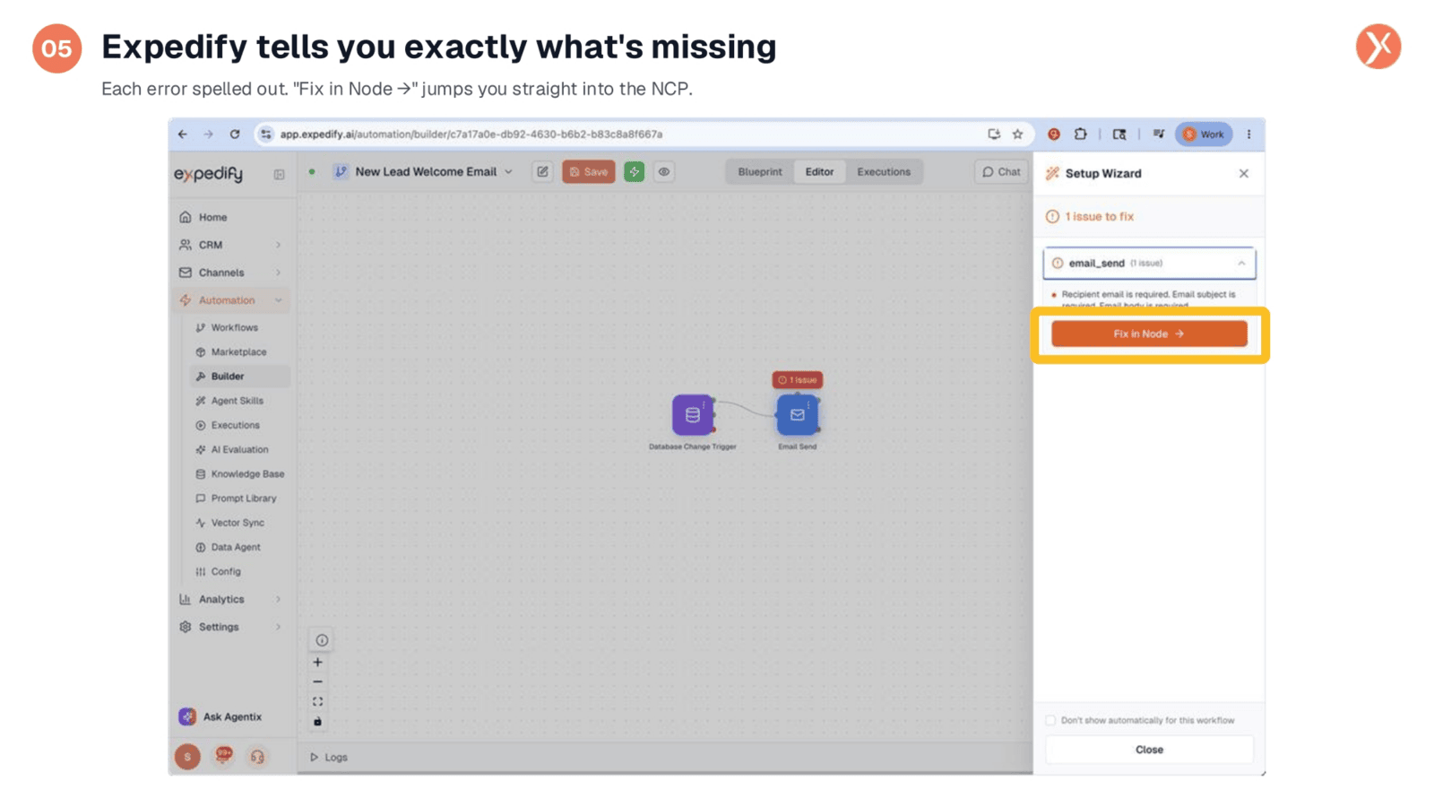 Precise Error Identification and Direct Fix Option
