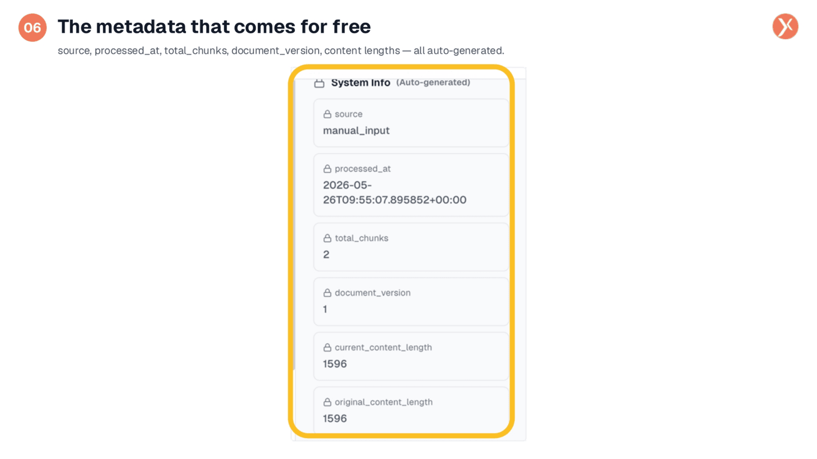 The metadata that comes for free