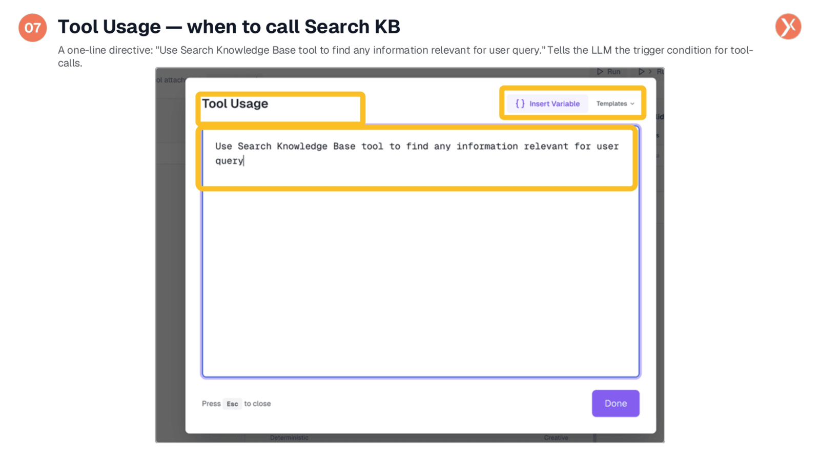 Tool Usage: When to Call Search KB