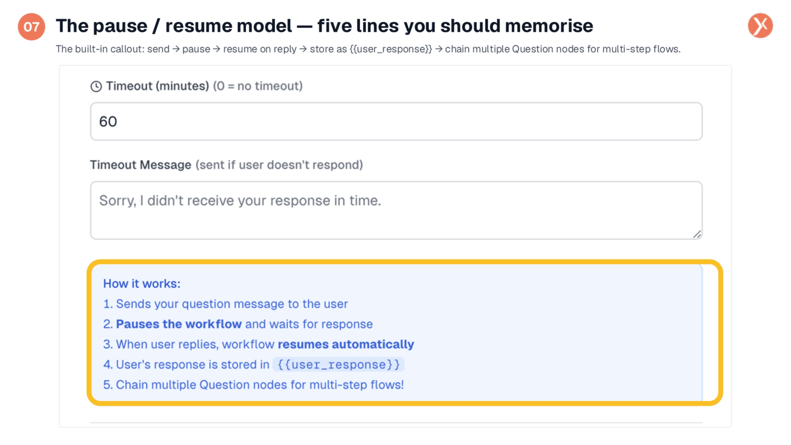 The Pause and Resume Model