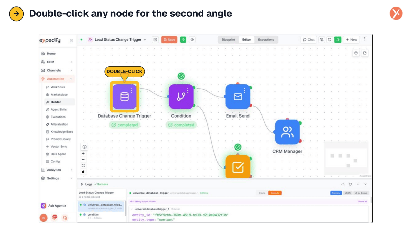 Double-Click Any Node for the Second Angle