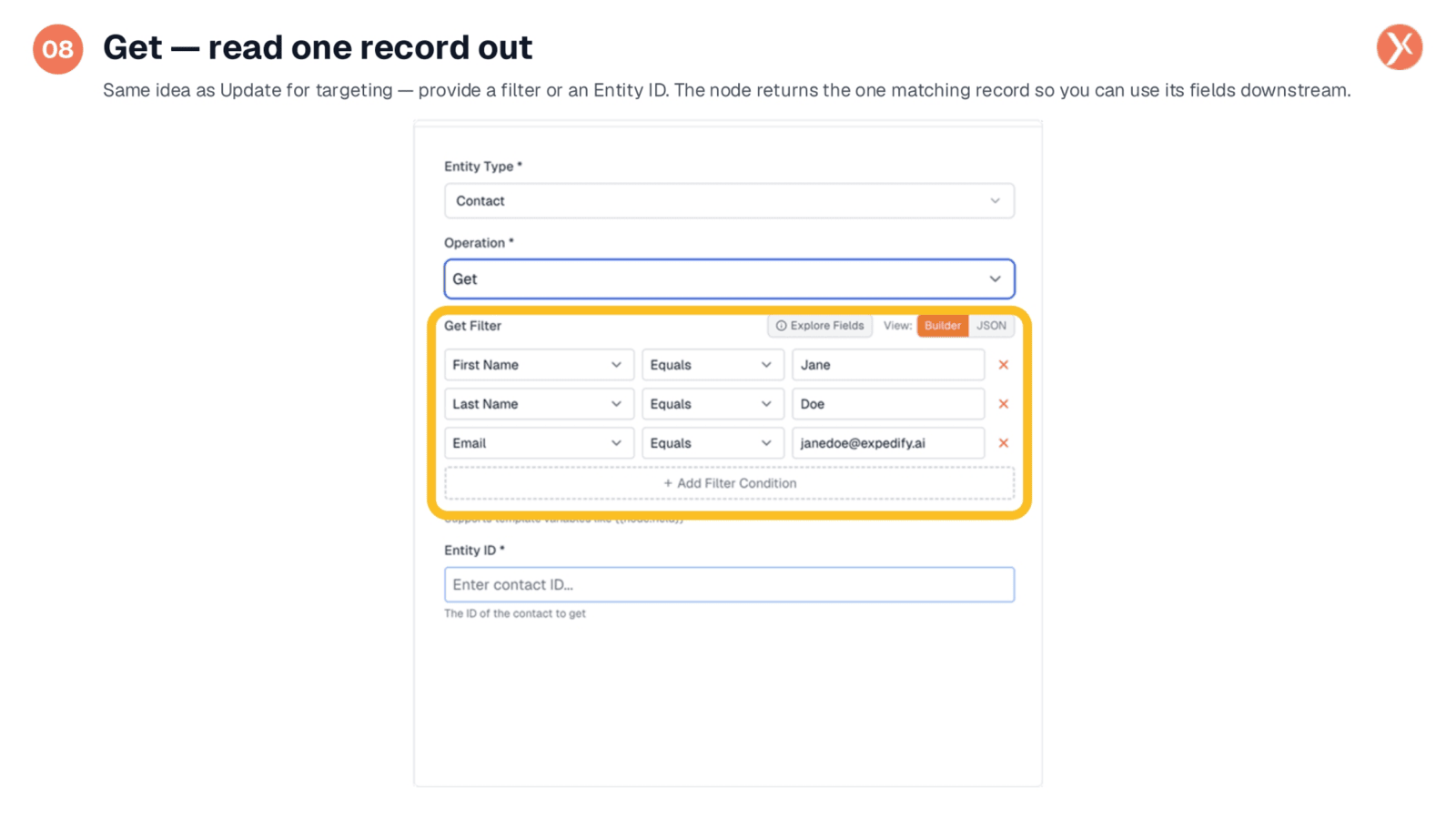 Retrieving a Single Record with Get